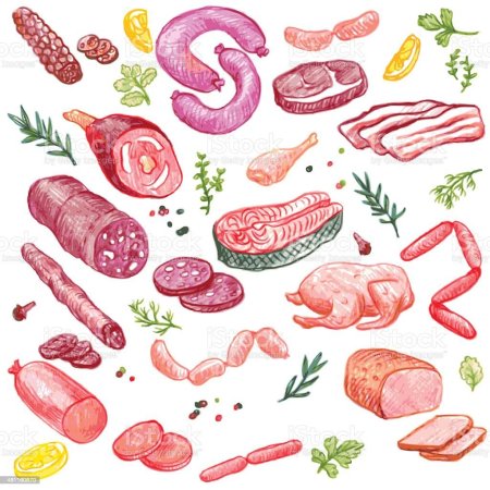 Нарисовать кусок мяса