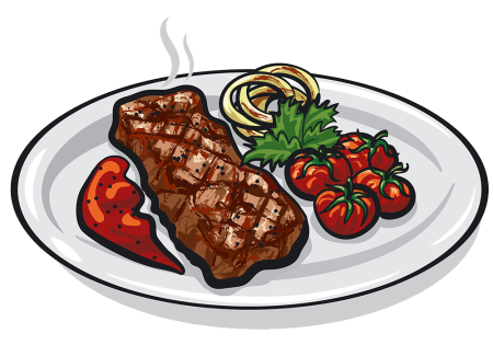 Мясо раскраска