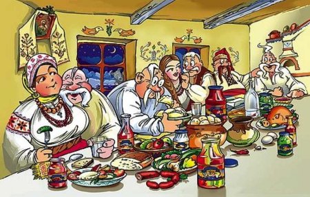 Застолье раскраска