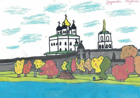 Храмы Псковской области рисунки