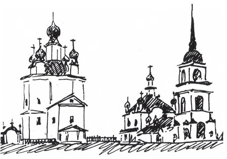 Древнерусский город-крепость изо