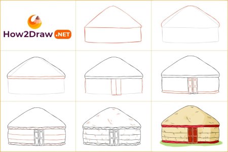 Юрта рисунок 4 класс