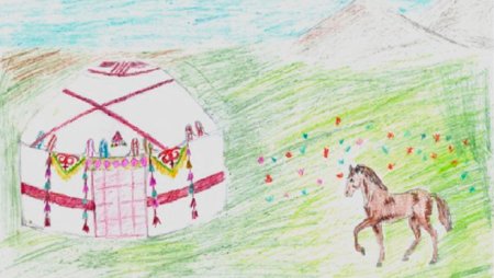 Юрта картинка для детей