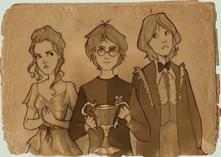 Гарри ,Гермиона и Рон скетч