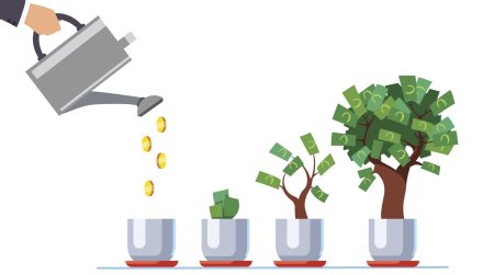 Инвестиции на белом фоне