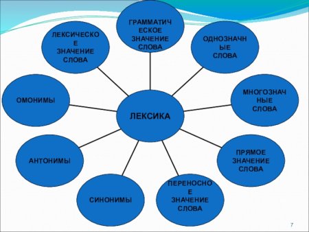 Слайд на тему лексикология