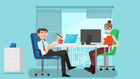 Люди в офисе иллюстрация