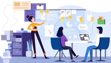 Векторные иллюстрации офис