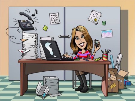 Карикатуры на офисных работников