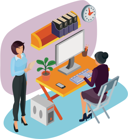 Мультяшный офис