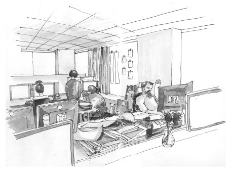 Эскиз офиса