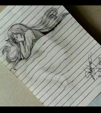 3д рисунки карандашом