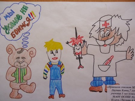 Рисунки про прививки