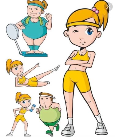 Аэробика иллюстрации