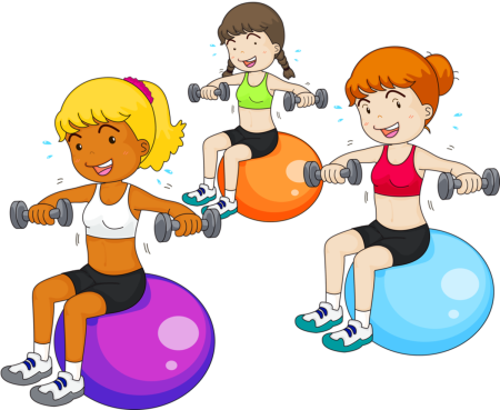 Аэробика иллюстрации