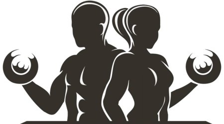 Физкультура на белом фоне