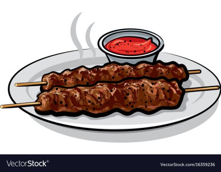 Люля кебаб вектор