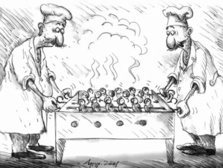 Шашлык карикатура