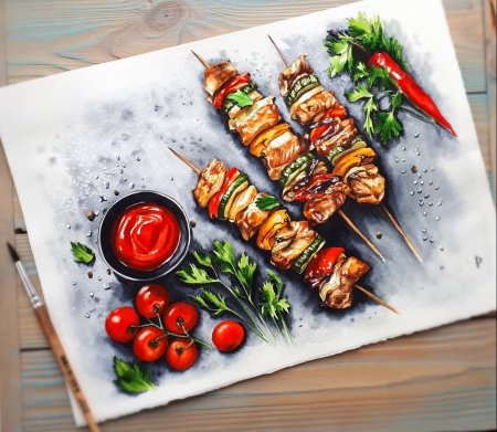 Картина шашлыки