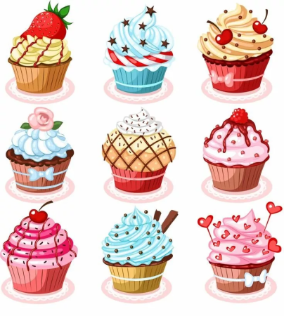 Пирожные для рисования