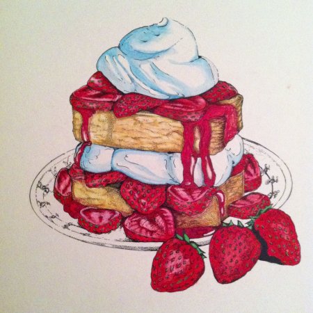 Десерт акварель
