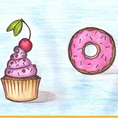 Рисунки для срисовки сладости