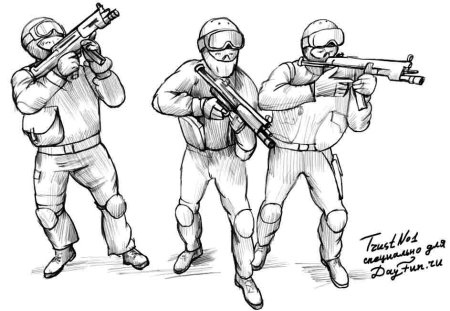 Военные рисунки карандашом