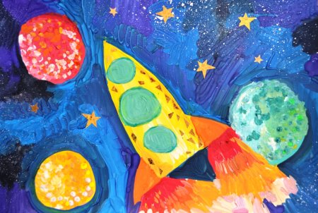 Космос картинки для срисовки