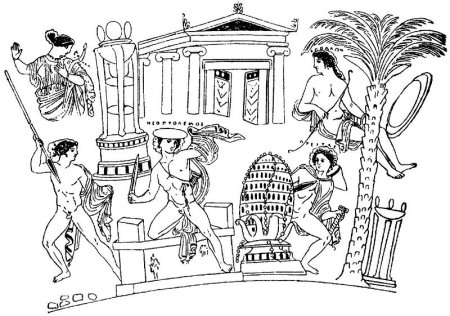 Древняя Греция раскраска