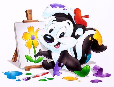 Зверушка с краской