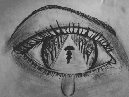 Пустота рисунок карандашом