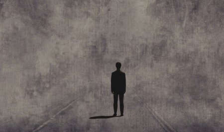 Человек в одиночестве арт