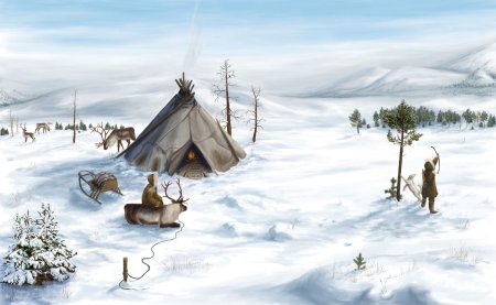 Стойбище эвенков