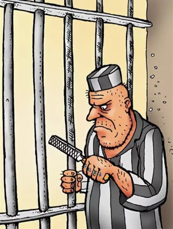 Преступник за решеткой