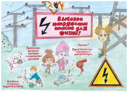 Плакаты электробезопасности для детей