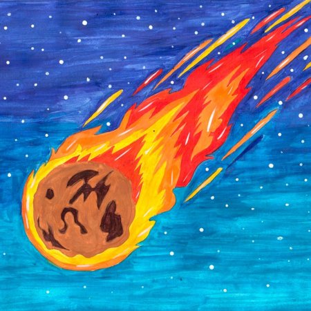 Космос звезды комета: изображения без лицензионных платежей