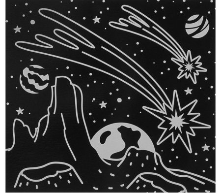 Раскраска. В космосе