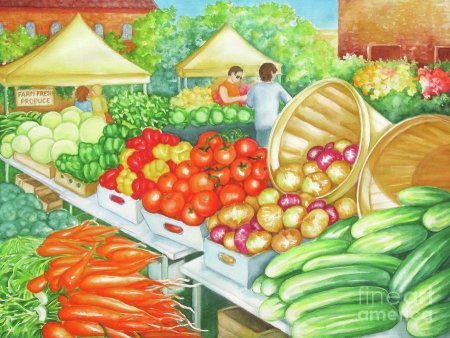 Рынок зарисовки