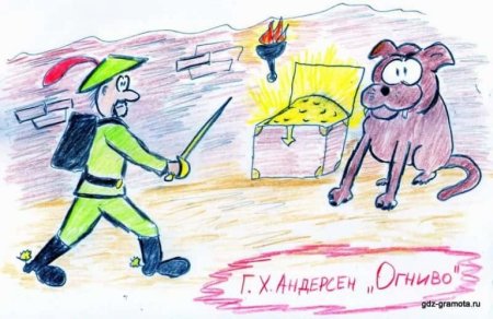Иллюстрация к сказке огниво Андерсена