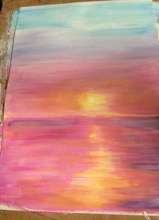 Пейзаж акварелью