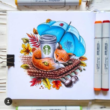 Рисование маркерами для начинающих