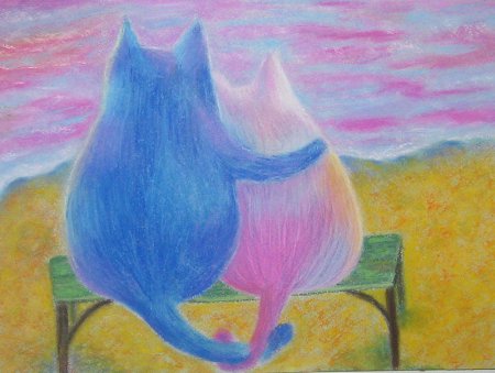 Рисунки масляной пастелью