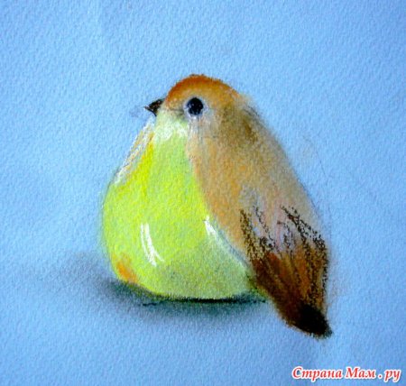 Птицы пастелью для начинающих