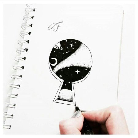 Рисунки для срисовки в скетчбук