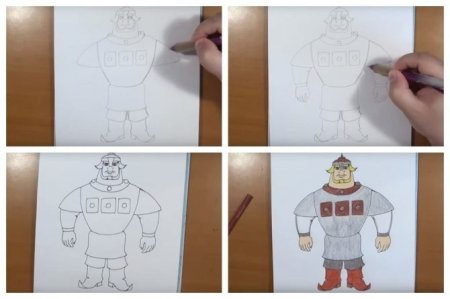 Рисунок богатыря Добрыня Никитич