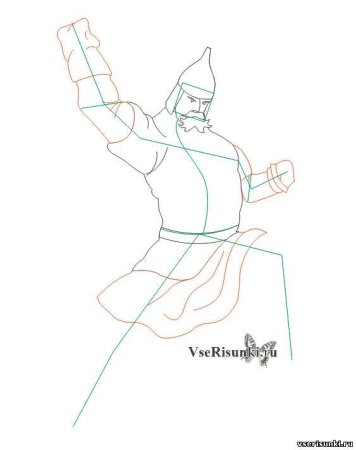 Богатырь рисунок