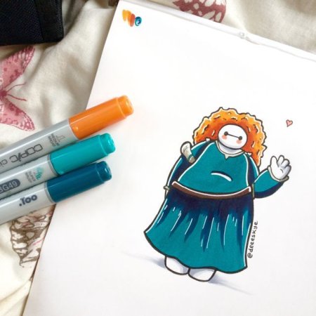 Красивые рисунки фломастерами легкие милые