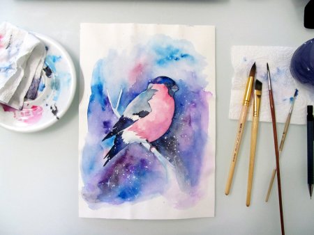 Рисунки гуашью