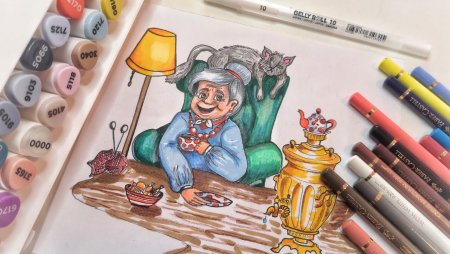 Рисунки профессиональными маркерами легкие для начинающих