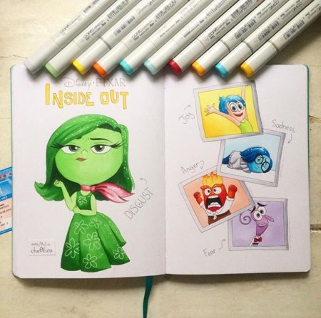 Рисунок Стича маркерами